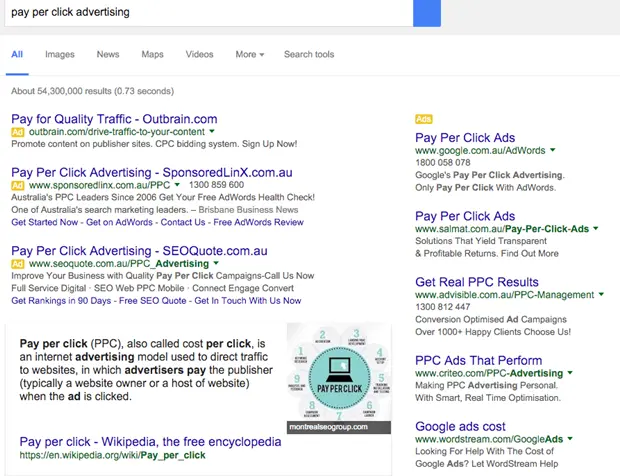 google serp 2016