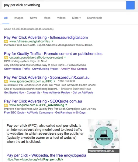 google serp 2019