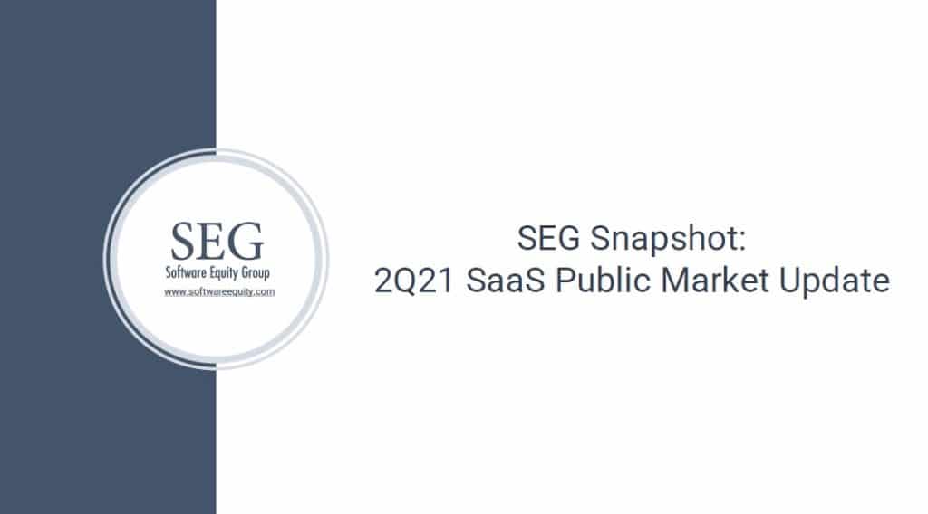 Software Equity Group Q2 2021 M&A Update