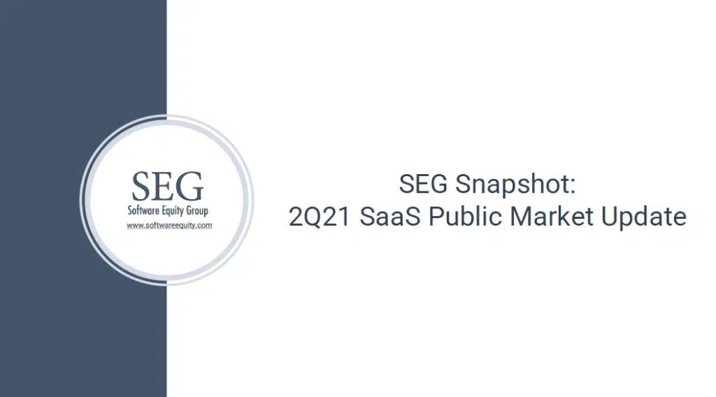 Software Equity Group Q2 2021 M&A Update