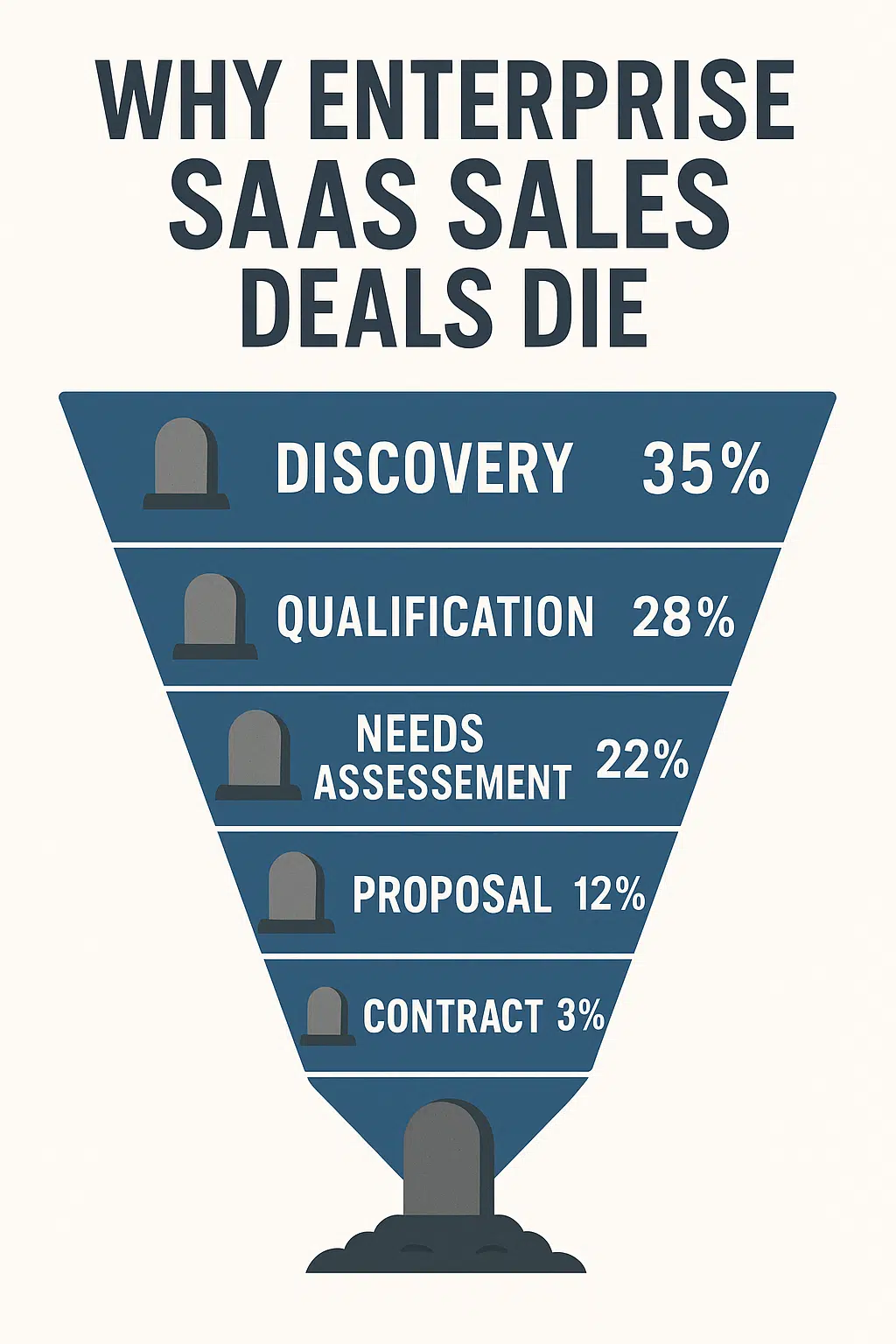 Why Enterprise Software Deals Die: The Brutal Truth About Each Sales Stage (And How to Fix It)