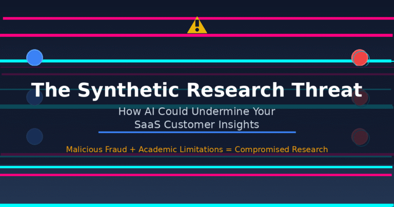 he Synthetic Research Threat: How AI Could Undermine Your SaaS Customer Insights