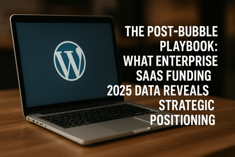The Post-Bubble Playbook: What Enterprise SaaS Funding 2025 Data Reveals About Strategic Positioning