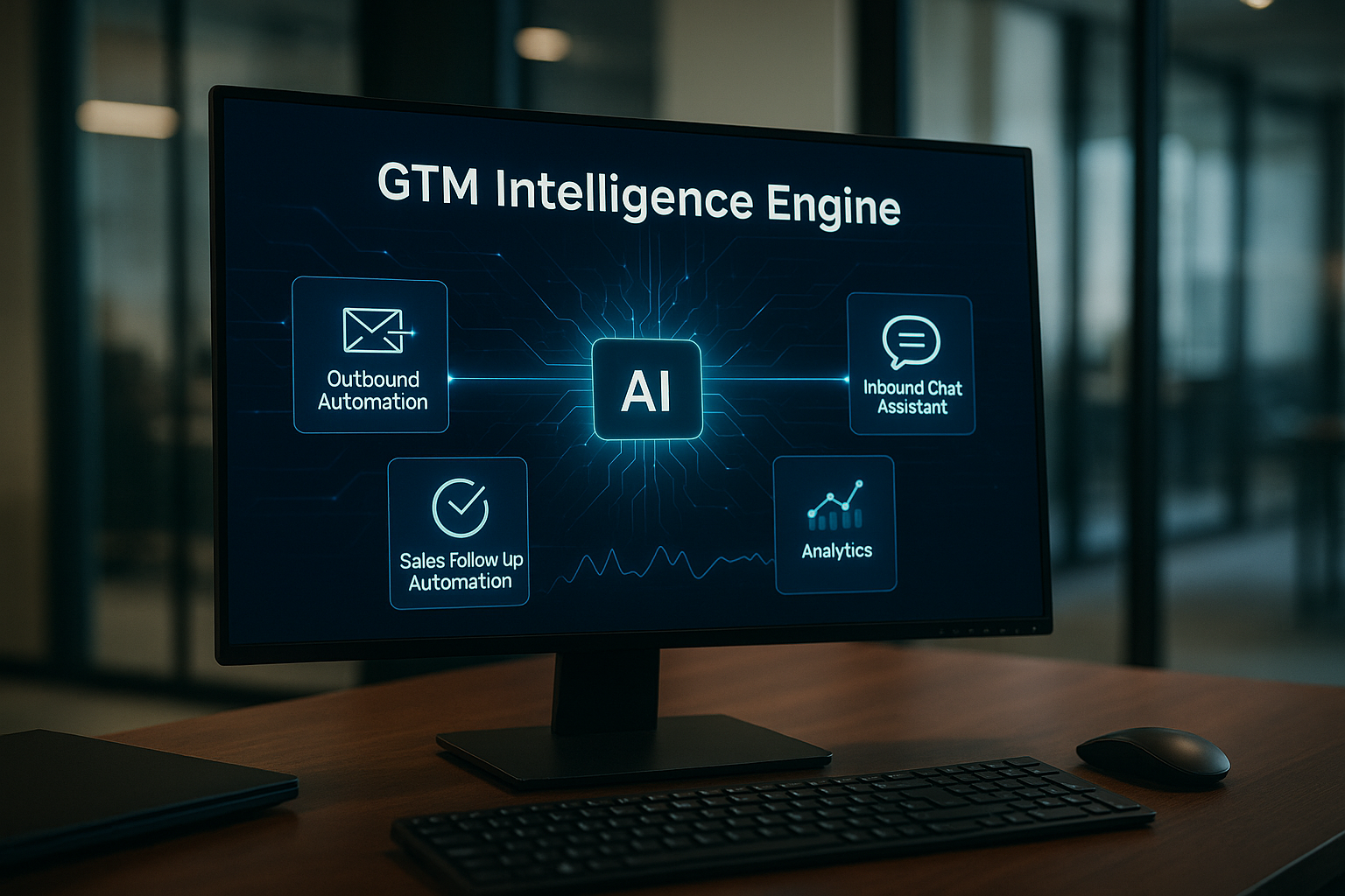 AI agents transforming go-to-market operations with automated outbound, inbound engagement, and sales follow-up workflows.